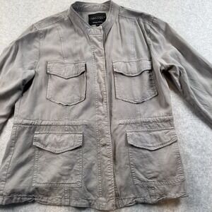 Sanctuary Light weight Utility Jacket-Safari Style Women's Size M Gray/Taupe